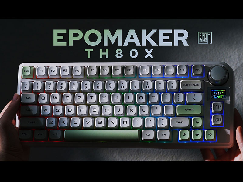 Amazon | EPOMAKER TH80-X ガスケットメカニカルキーボード 75